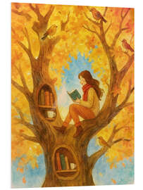 Hartschaumbild Die Baumleserin