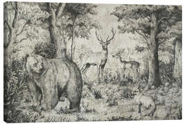 Leinwandbild Der lebende Wald - Mike Koubou