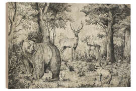 Holzbild Der lebende Wald - Mike Koubou