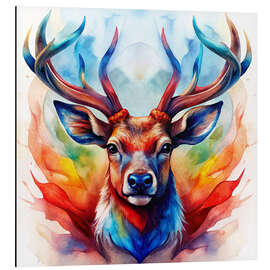 Alubild Majestätischer Hirsch