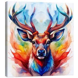 Leinwandbild Majestätischer Hirsch