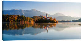 Obraz na płótnie Sunrise at Lake Bled, Slovenia - Achim Thomae