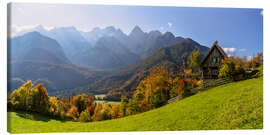 Leinwandbild Bergpanorama Slowenien - Achim Thomae