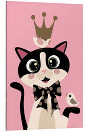 Alubild The Royal Cat Charmanter in Pink - Jaysanstudio
