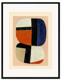 Gerahmter Kunstdruck Rhythmus der Farbe I