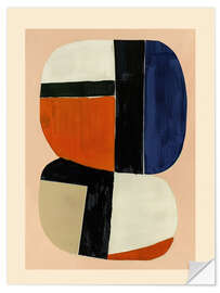 Wandsticker Rhythmus der Farbe I