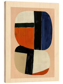 Holzbild Rhythmus der Farbe I