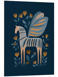 Tableau en aluminium Night Bloom Horse - Branka Kodžoman