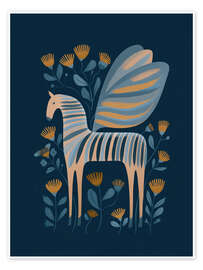 Wandbild Nachtblütenpferd - Branka Kodžoman