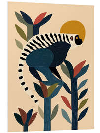 Hartschaumbild Sonnenaufgangslemur