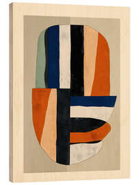 Holzbild Rhythmus der Farbe II