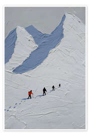 Poster Spuren im Schnee
