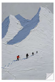 Wandsticker Spuren im Schnee