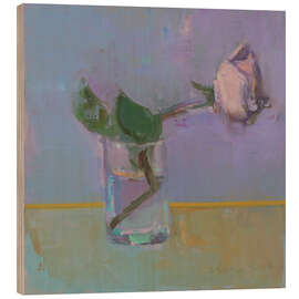 Holzbild A Rose - Elena Zolotnitsky