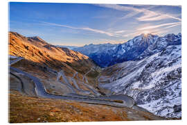 Acrylglasbild Sonnenaufgang am Stilfser Joch Italien - Achim Thomae