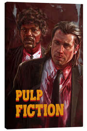 Leinwandbild Pulp Fiction - Bloody Vincent Vega and Jules Winnfield - Dmitry Belov