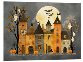 Acrylglasbild Kleine Halloween-Stadt - Tori Taika