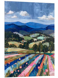 Hartschaumbild Buntes Feld