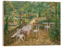 Holzbild Summer in the Garden - Theodor von Hörmann