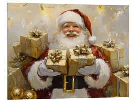 Gallery Print Weihnachtsmann mit Geschenken