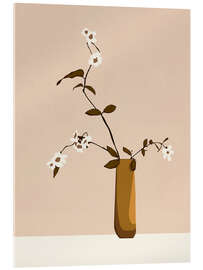 Acrylglasbild Blumen in der Vase