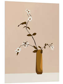 Hartschaumbild Blumen in der Vase