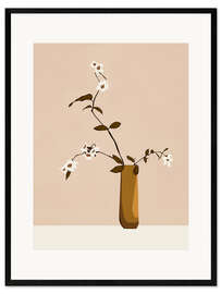 Gerahmter Kunstdruck Blumen in der Vase