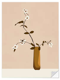 Wandsticker Blumen in der Vase