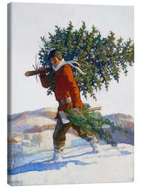 Leinwandbild Der Weihnachtsbaum - Newell Convers Wyeth