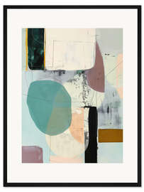 Gerahmter Kunstdruck Küstengeometrie II