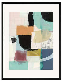 Gerahmter Kunstdruck Küstengeometrie I