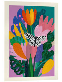 Acrylglasbild Schmetterlingsgarten