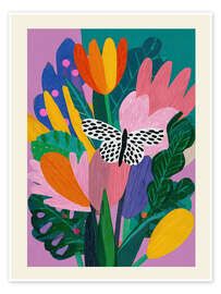 Poster Schmetterlingsgarten