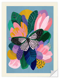 Wandsticker Schmetterlingsblüte