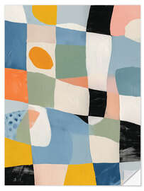 Wandsticker Farbgeometrie II