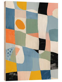 Holzbild Farbgeometrie II