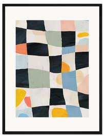 Gerahmter Kunstdruck 18 Farbgeometrie I