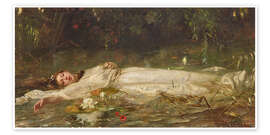 Wandbild Ophelia - Friedrich Heyser