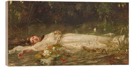 Holzbild Ophelia