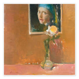 Wandbild Rose of Delft - Elena Zolotnitsky