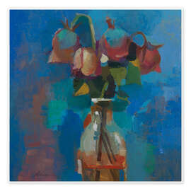 Wandbild Blue Valentines - Elena Zolotnitsky