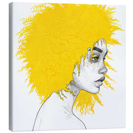 Leinwandbild Curls - Yellow Series - Tomasz Mro