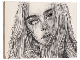 Holzbild Gaze II - Tomasz Mro