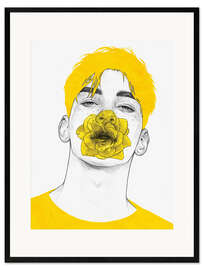 Gerahmter Kunstdruck Enchanted - Yellow Series