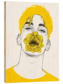 Holzbild Enchanted - Yellow Series