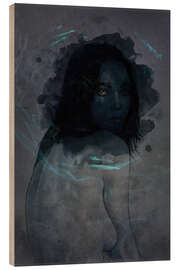 Holzbild A spirit in the darkness - Tomasz Mro