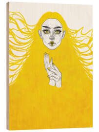 Holzbild Spectre - Yellow Series - Tomasz Mro