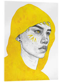 Stampa su vetro acrilico Origin - Yellow Series - Tomasz Mro