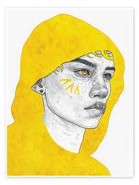 Wandbild Origin - Yellow Series - Tomasz Mro