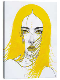 Leinwandbild Maya - Yellow Series - Tomasz Mro